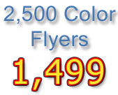 2,500 Color Flyers for 1,499