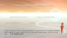 Copywriter Guy Business Card - Back