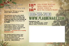 PLAQUEMART Holidays Postcard Back